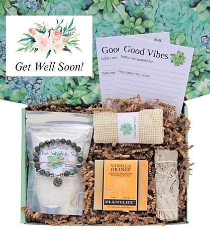  "Get Well Soon" Good Vibes Women's Gift Box 